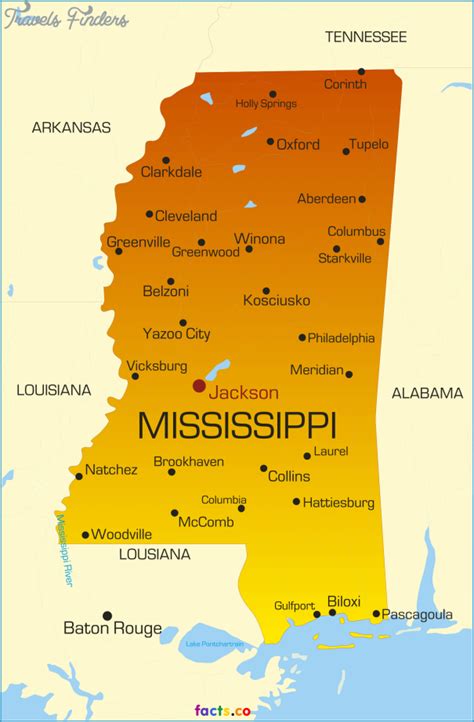 major mississippi cities|Mississippi (USA): State & Major Cities .